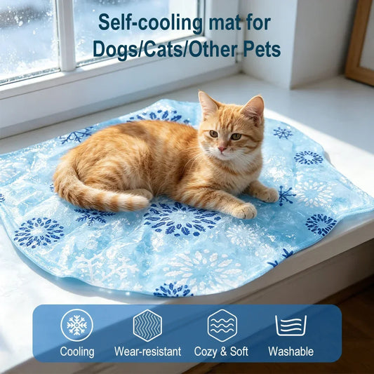 Pet Cooling Mat Summer Pet Self Cooling Pad Cat Dog Bed Mat Ice Pad Cool Summer Outdoor Indoor Keep Your Pet Cool for All Pets