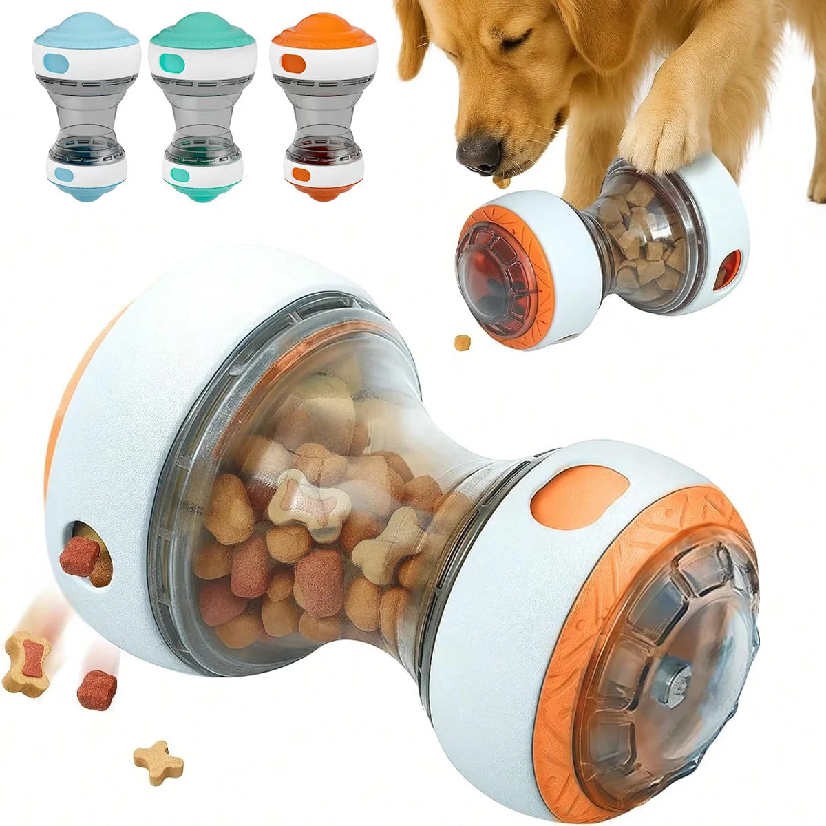 Interactive Dog Treat Dispenser – Slow Feeder Puzzle Toy for Mental Enrichment