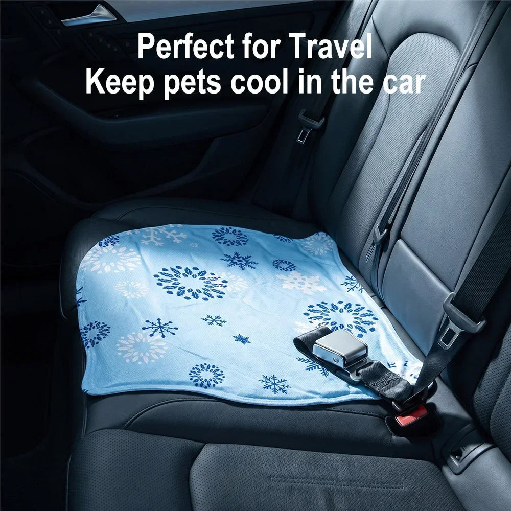 Pet Cooling Mat Summer Pet Self Cooling Pad Cat Dog Bed Mat Ice Pad Cool Summer Outdoor Indoor Keep Your Pet Cool for All Pets