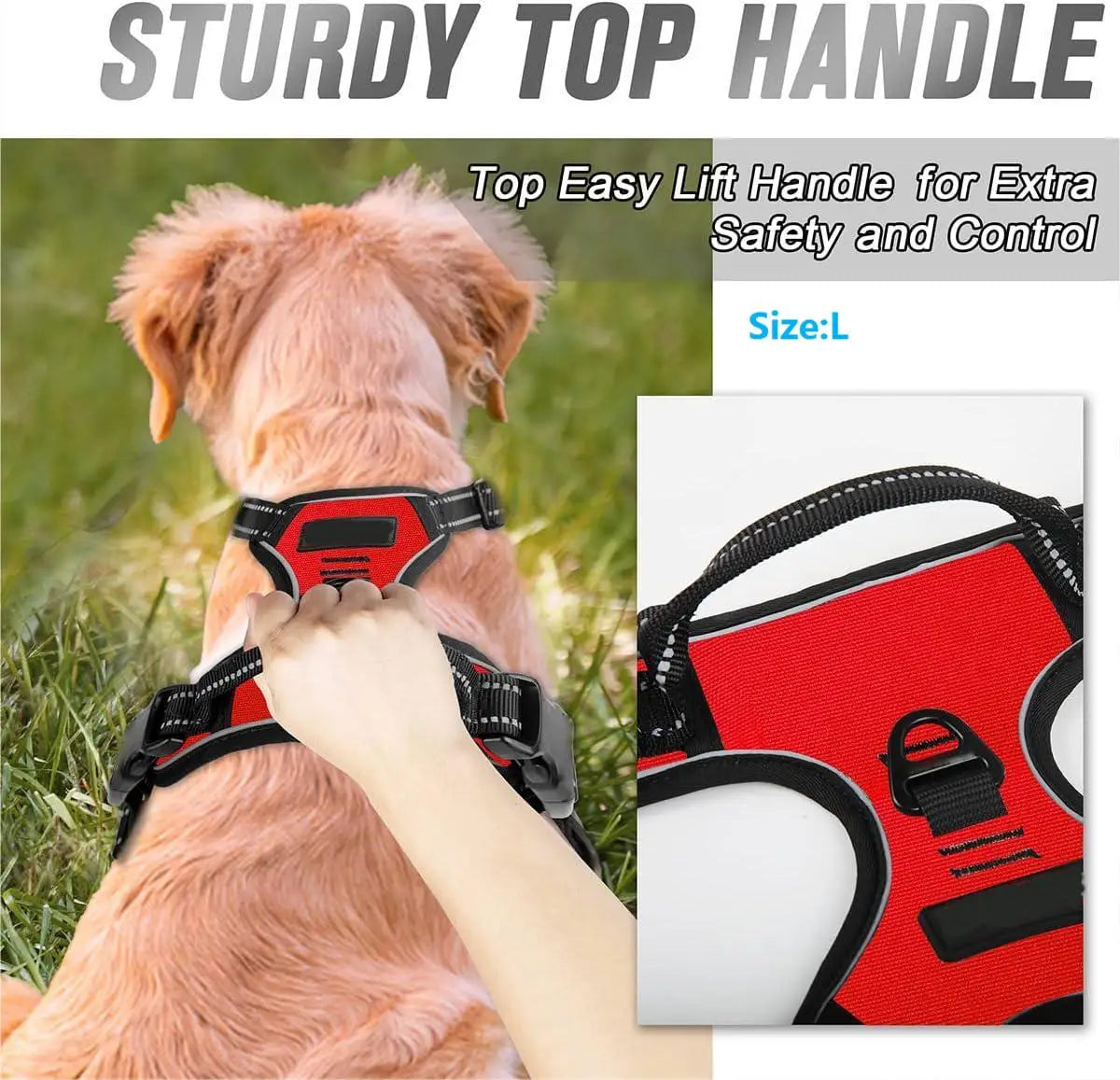 No-Pull Dog Harness – Calm, Pain-Free Walks for Dogs of Every Size (Reflective & Adjustable)