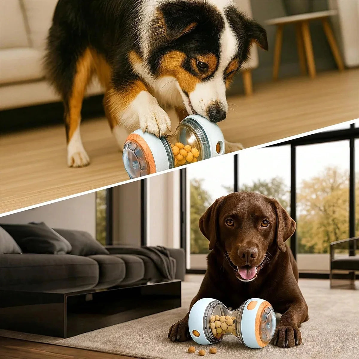 Interactive Dog Treat Dispenser – Slow Feeder Puzzle Toy for Mental Enrichment