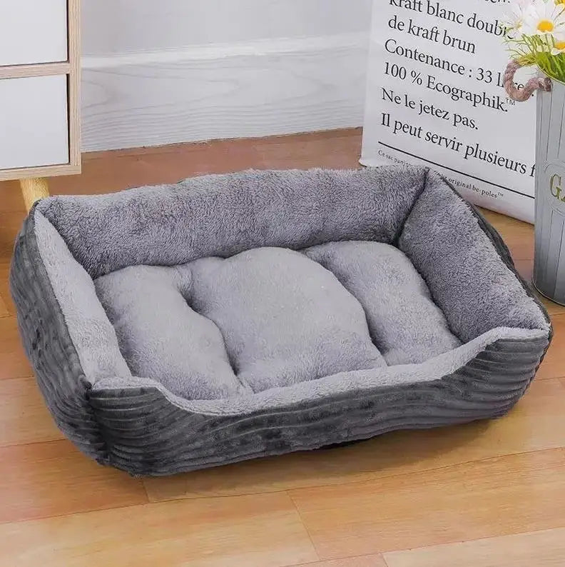 Premium Orthopedic Dog Bed - Plush Memory Foam Pet House For Small To Large Dogs