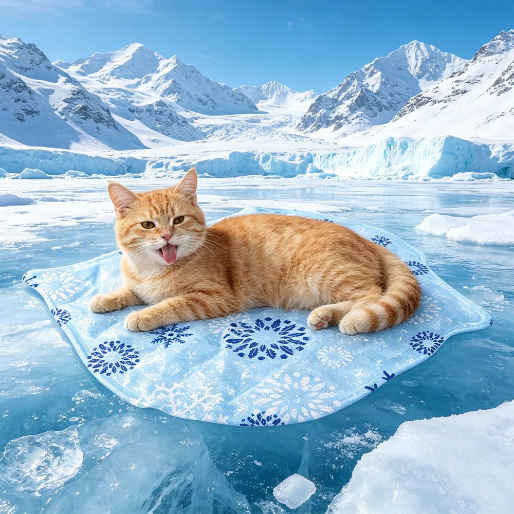 Pet Cooling Mat Summer Pet Self Cooling Pad Cat Dog Bed Mat Ice Pad Cool Summer Outdoor Indoor Keep Your Pet Cool for All Pets