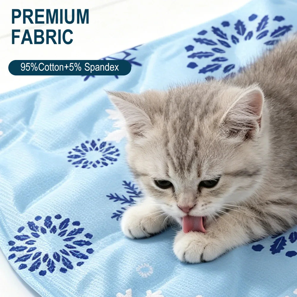 Pet Cooling Mat Summer Pet Self Cooling Pad Cat Dog Bed Mat Ice Pad Cool Summer Outdoor Indoor Keep Your Pet Cool for All Pets