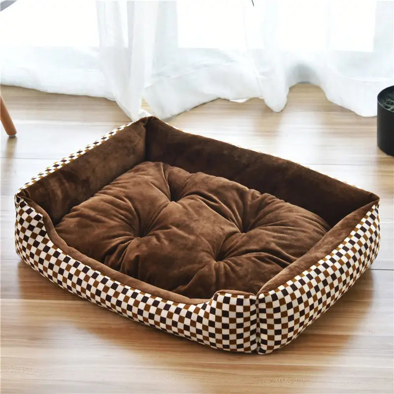 Premium Orthopedic Dog Bed - Plush Memory Foam Pet House For Small To Large Dogs