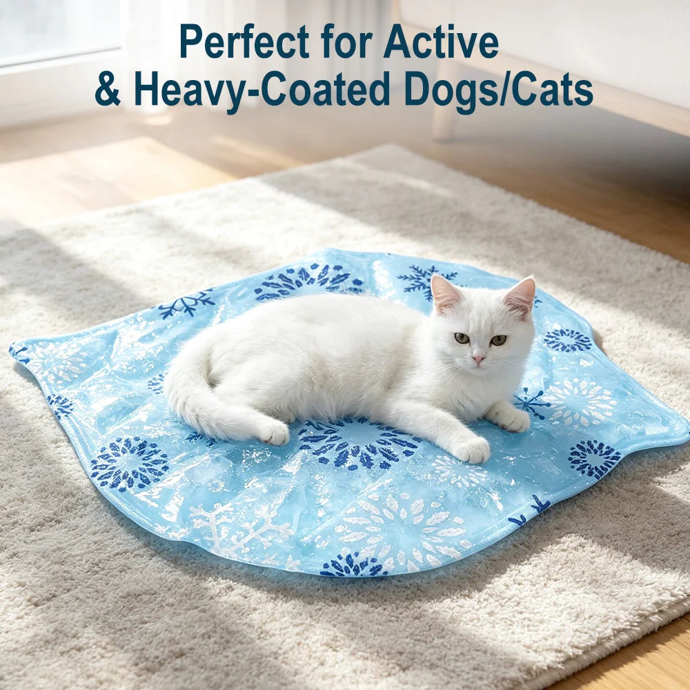 Pet Cooling Mat Summer Pet Self Cooling Pad Cat Dog Bed Mat Ice Pad Cool Summer Outdoor Indoor Keep Your Pet Cool for All Pets