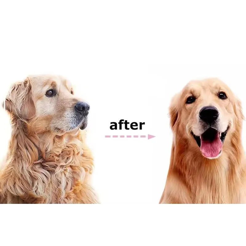 2-in-1 Pet Deshedding & Dematting Brush – Undercoat Grooming Rake for Dogs & Cats