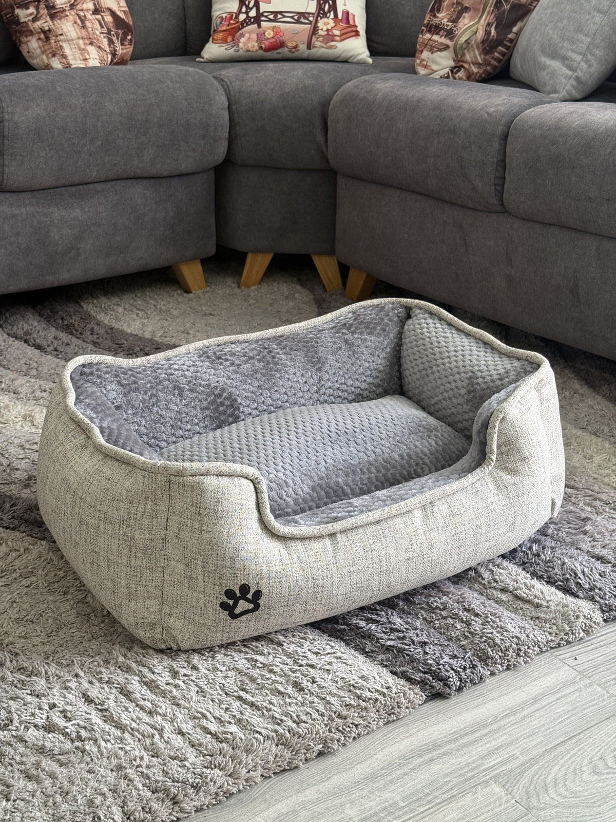 Premium Orthopedic Dog Bed - Plush Memory Foam Pet House For Small To Large Dogs