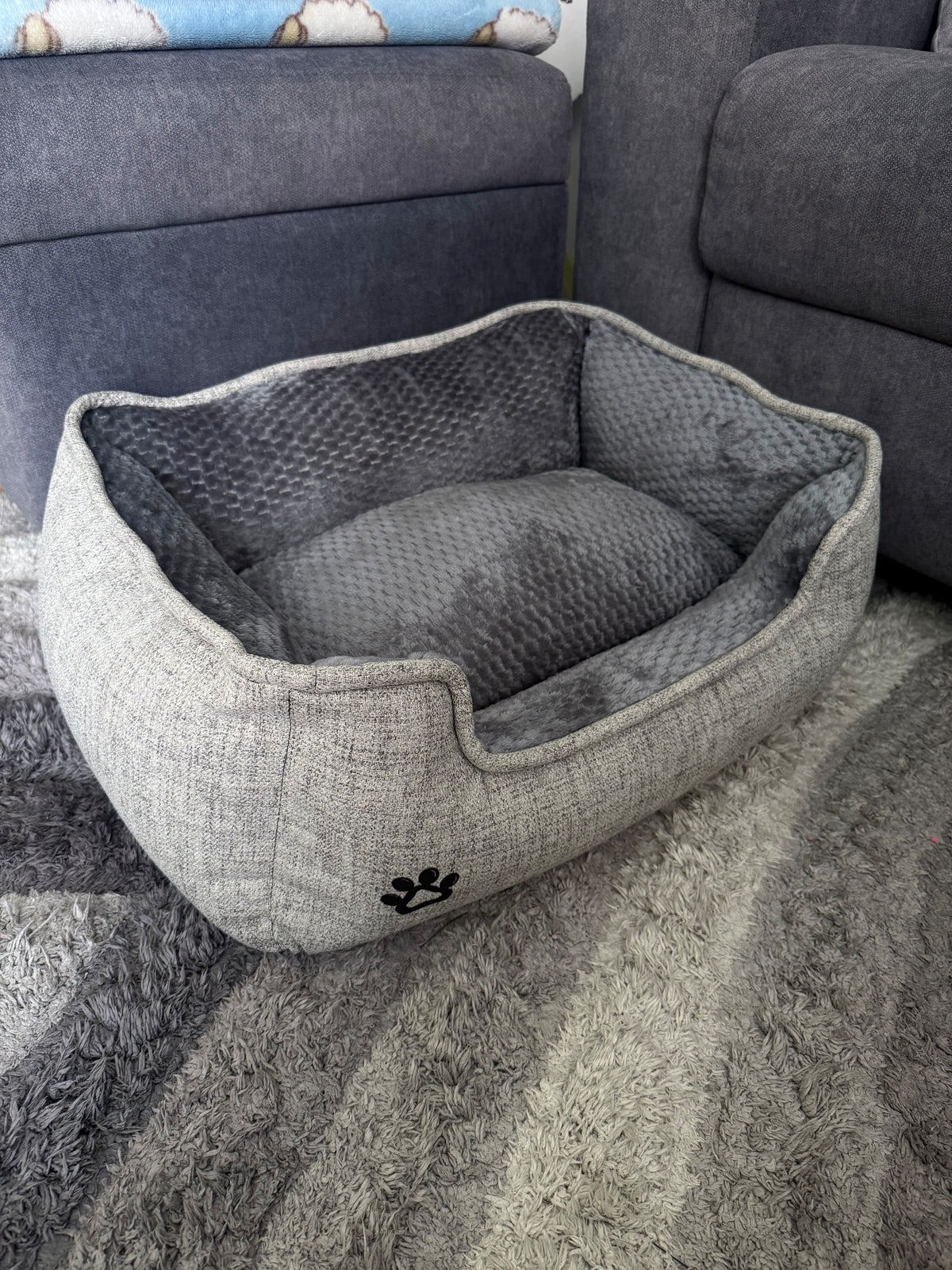 Premium Orthopedic Dog Bed - Plush Memory Foam Pet House For Small To Large Dogs