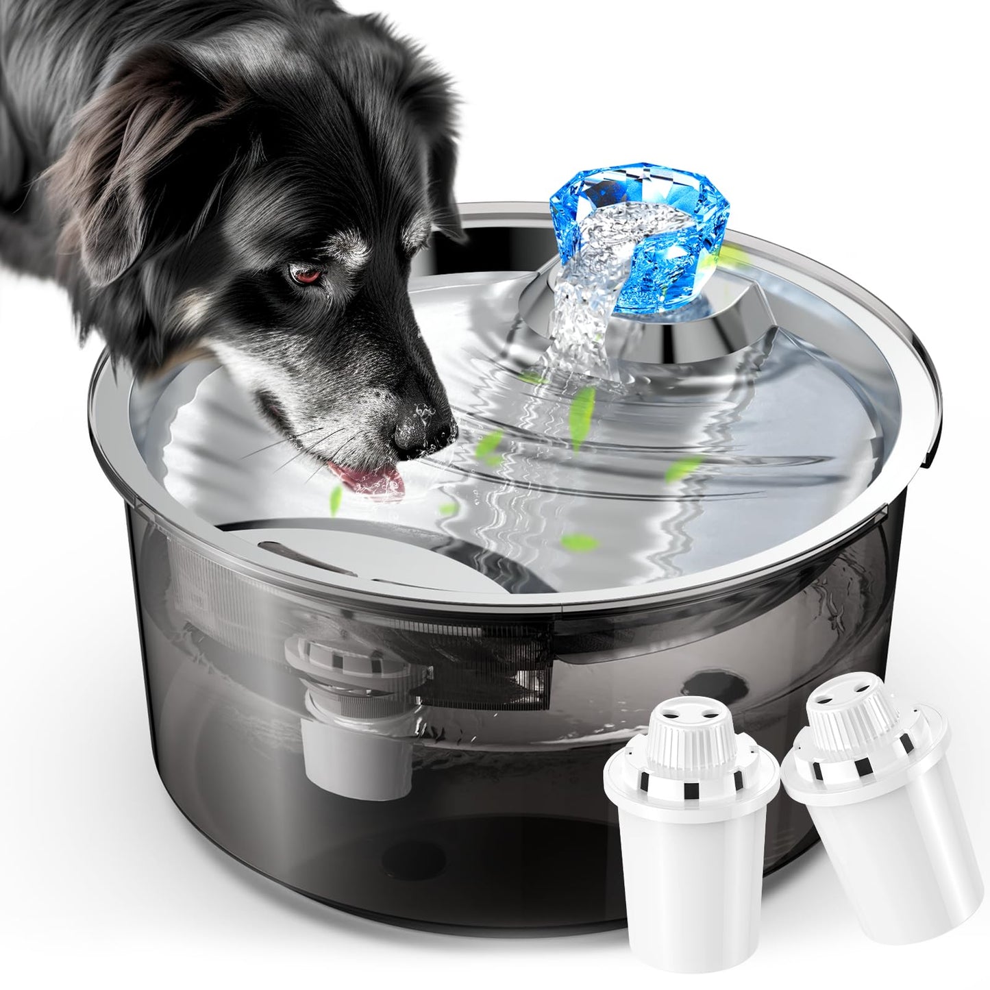 Automatic Pet Water Fountain – 2.6 Gal/10L Circulating Dispenser for Dogs, Cats & Multiple Pets