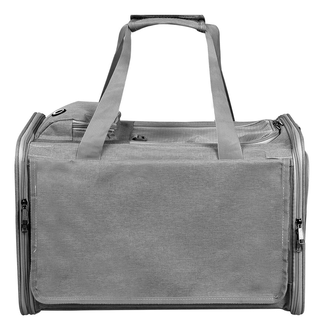 Pawz 3 in 1 Pet Soft Crate Dog Cat Carrier XL Size Grey